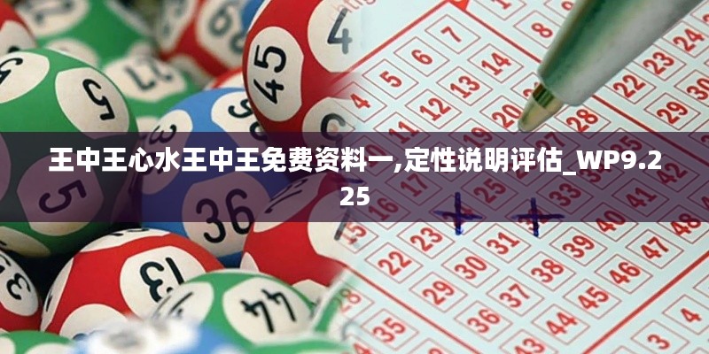 王中王心水王中王免费资料一,定性说明评估_WP9.225