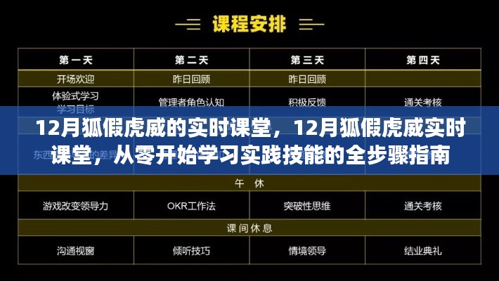 12月狐假虎威实时课堂,从零起步,实践技能全步骤学习指南