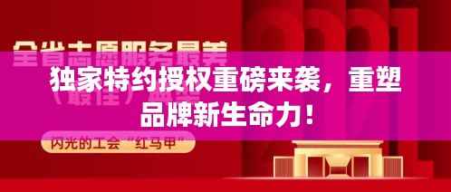 独家特约授权重磅来袭,重塑品牌新生命力!
