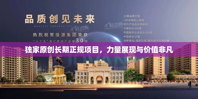 独家原创长期正规项目,力量展现与价值非凡