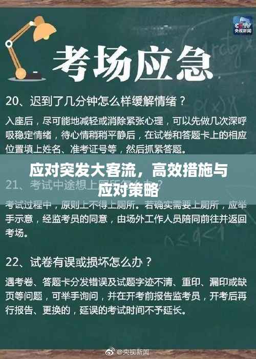 应对突发大客流,高效措施与应对策略