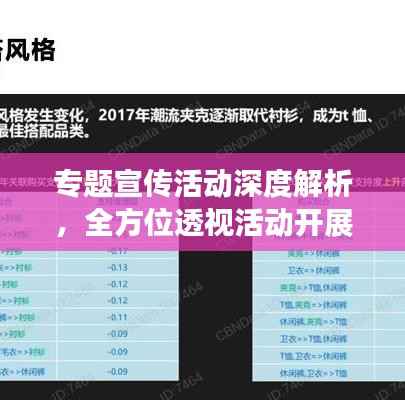 专题宣传活动深度解析,全方位透视活动开展情况