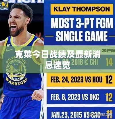 克莱今日战绩及最新消息速览