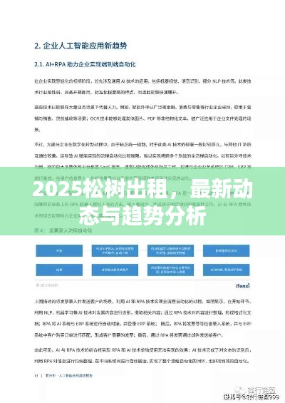 2025松树出租，最新动态与趋势分析