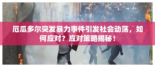 厄瓜多尔突发暴力事件引发社会动荡,如何应对?应对策略揭秘!